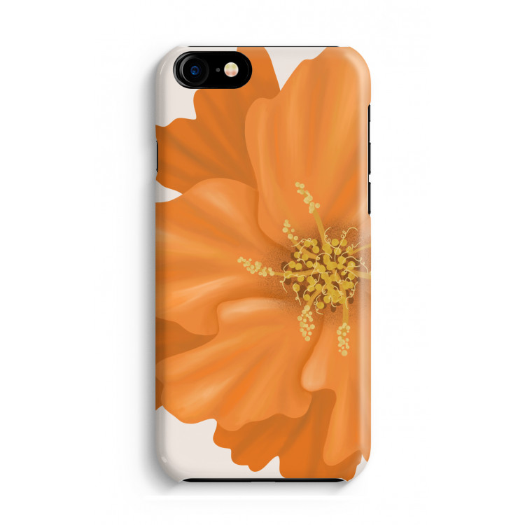 Orange Ellila flower: Volledig Geprint iPhone 7 Hoesje