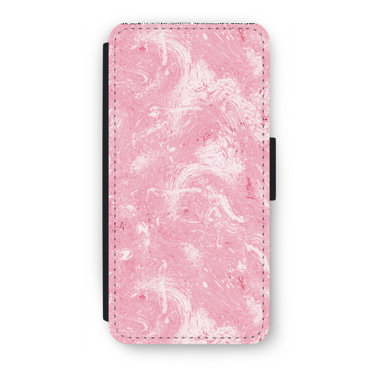 Abstract Painting Pink: iPhone 7 Flip Hoesje