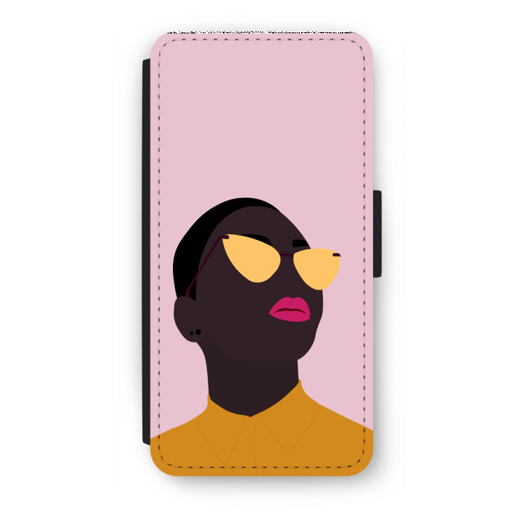 Yellow glasses: iPhone 7 Flip Hoesje