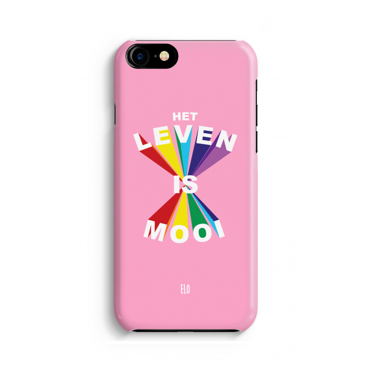 Het Leven Is Mooi: Volledig Geprint iPhone 7 Hoesje