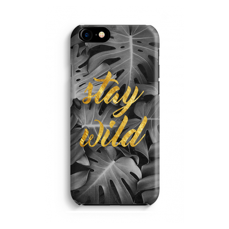 Stay wild: Volledig Geprint iPhone 7 Hoesje