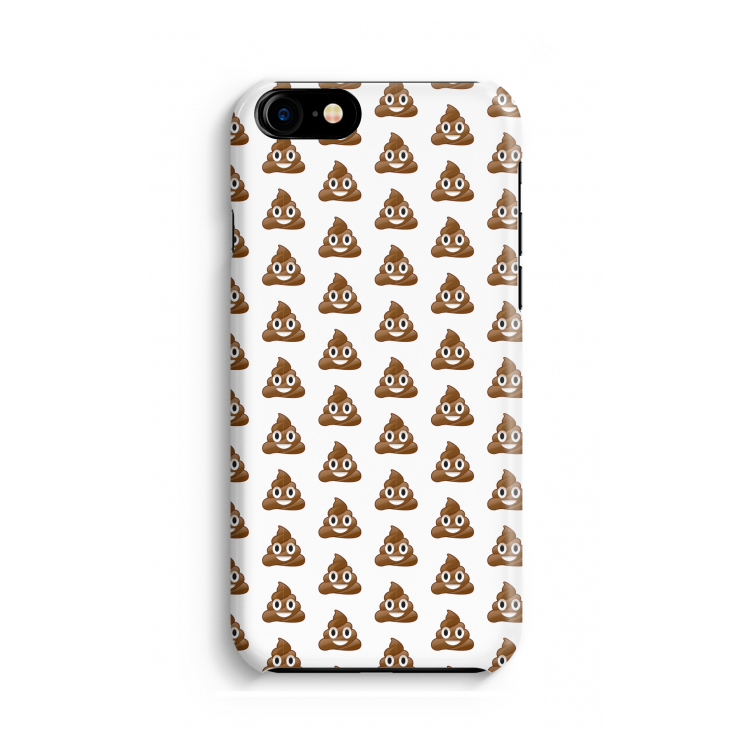 Poop emoji: Volledig Geprint iPhone 7 Hoesje