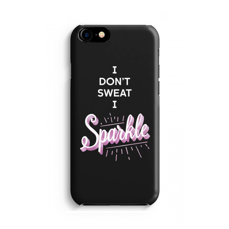 Sparkle quote: Volledig Geprint iPhone 7 Hoesje