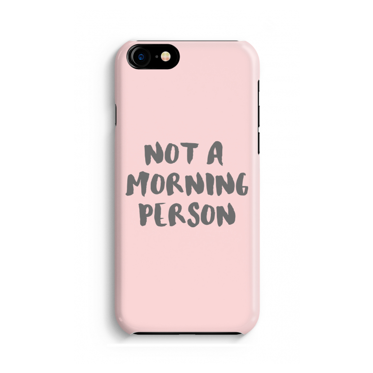 Morning person: Volledig Geprint iPhone 7 Hoesje