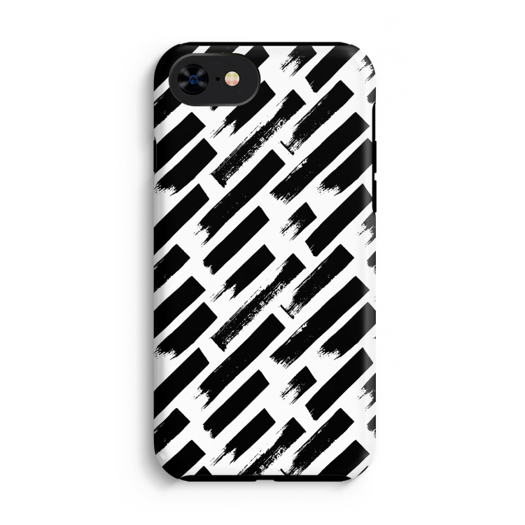Zwarte vegen: iPhone 7 Tough Case