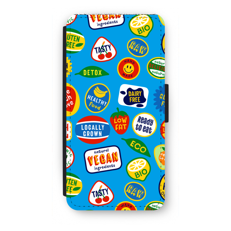 Fruitsticker: iPhone 7 Flip Hoesje