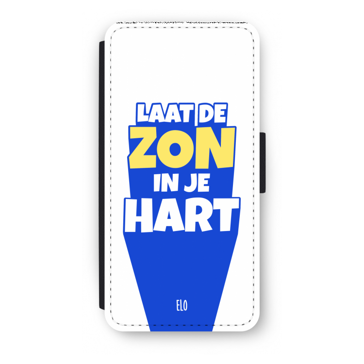 Laat de zon in je hart: iPhone 7 Flip Hoesje