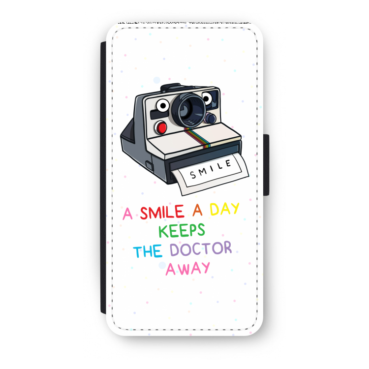Smile: iPhone 7 Flip Hoesje