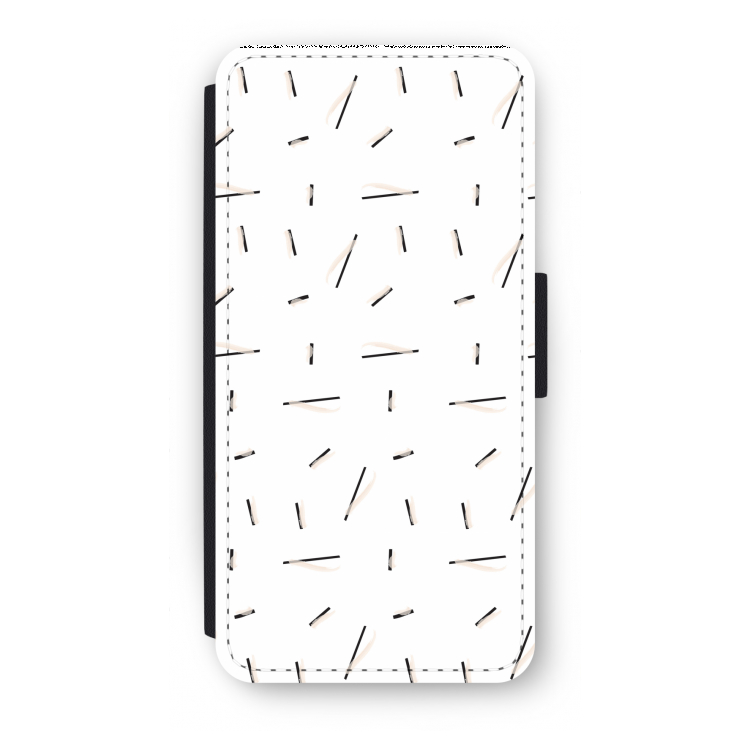 Hipster stripes: iPhone 7 Flip Hoesje