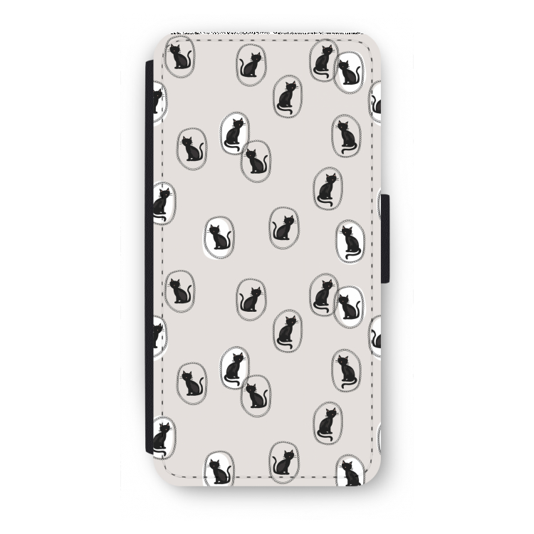 Miauw: iPhone 7 Flip Hoesje