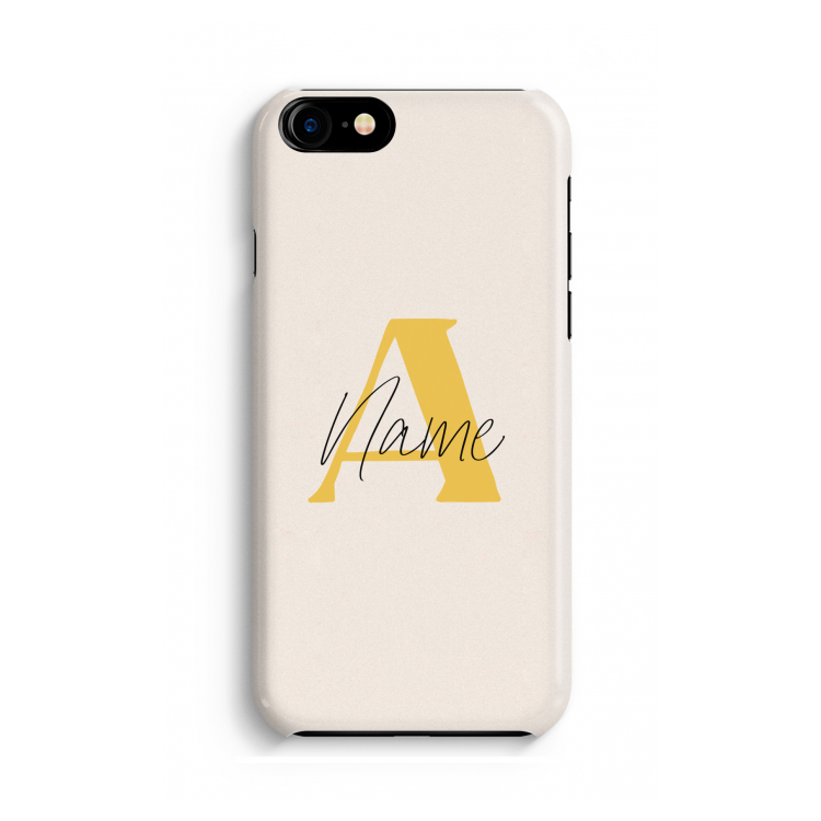 Amber Script: Volledig Geprint iPhone 7 Hoesje