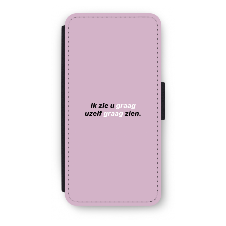 uzelf graag zien: iPhone 7 Flip Hoesje