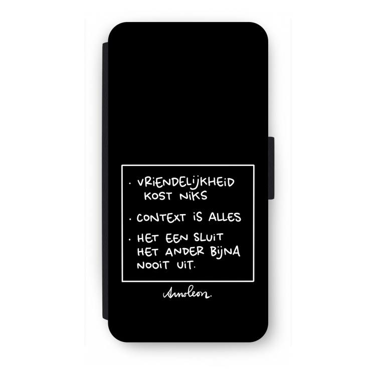 Mijn Motto's: iPhone 7 Flip Hoesje