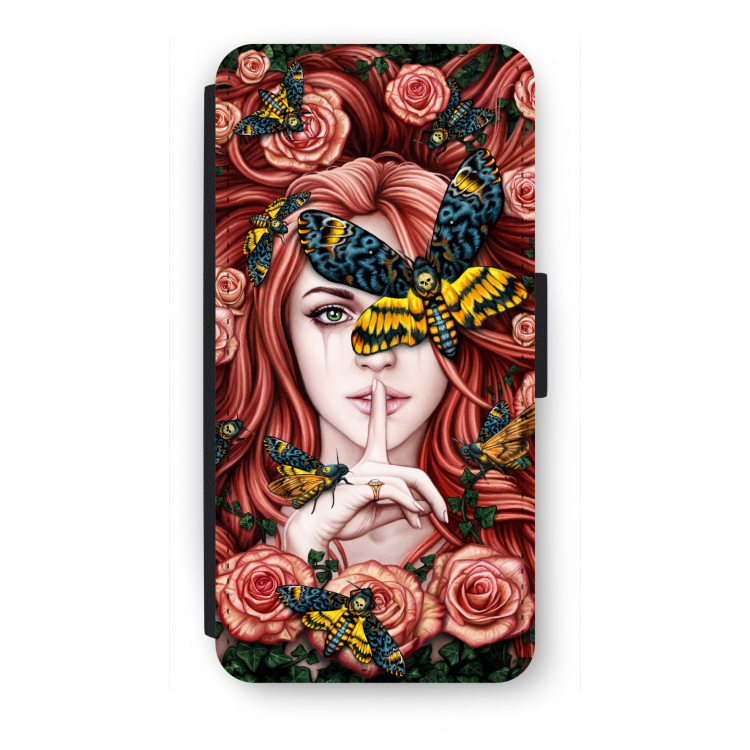 Lady Moth: iPhone 7 Flip Hoesje