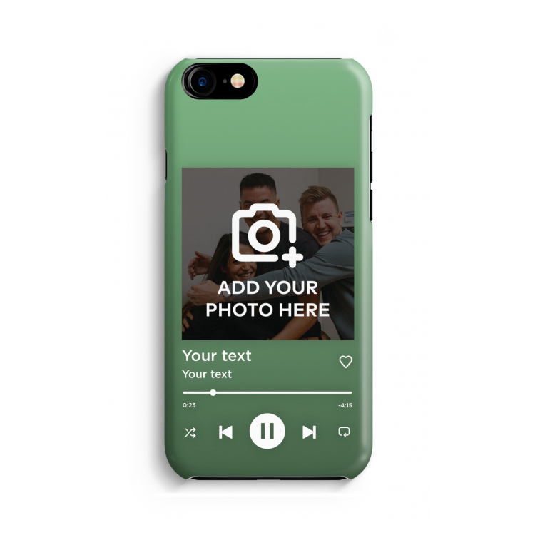 Music Player: Volledig Geprint iPhone 7 Hoesje