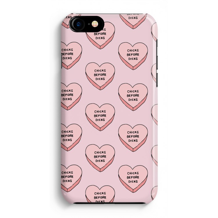 Chicks before dicks: Volledig Geprint iPhone 7 Plus Hoesje