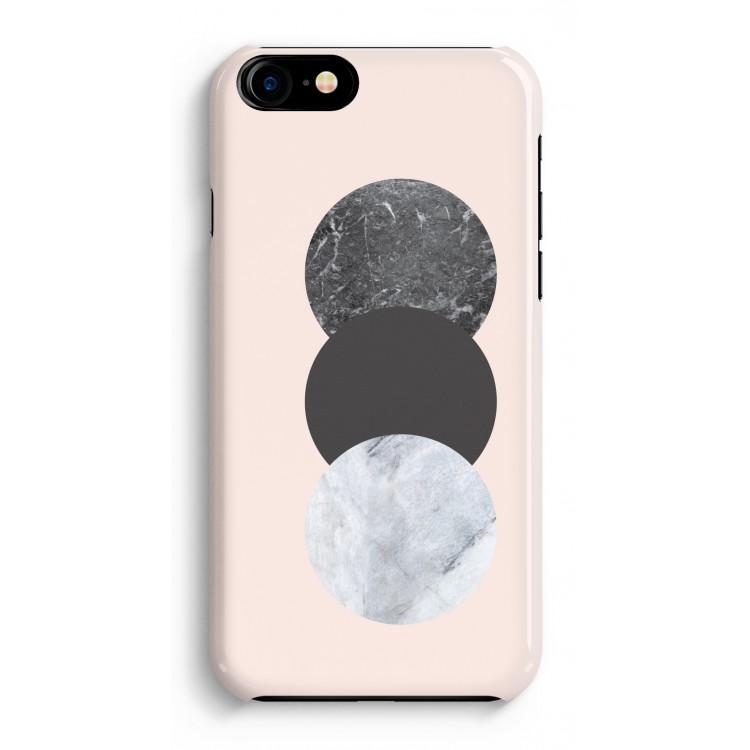 Marmeren cirkels: Volledig Geprint iPhone 7 Plus Hoesje