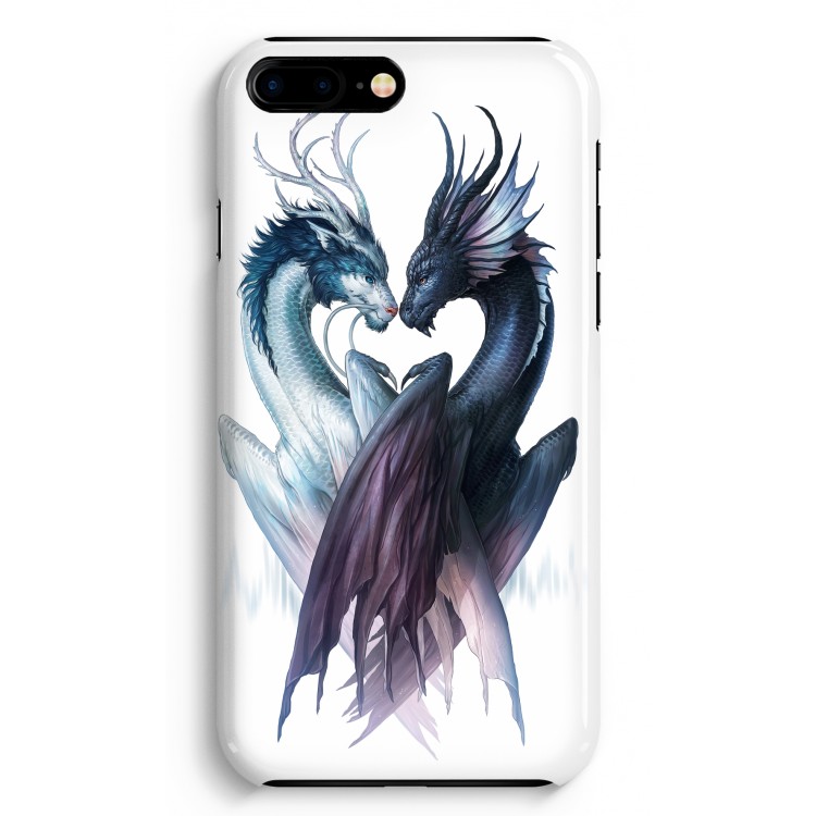 Yin Yang Dragons: Volledig Geprint iPhone 7 Plus Hoesje