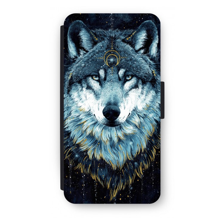Darkness Wolf: iPhone 7 Plus Flip Hoesje