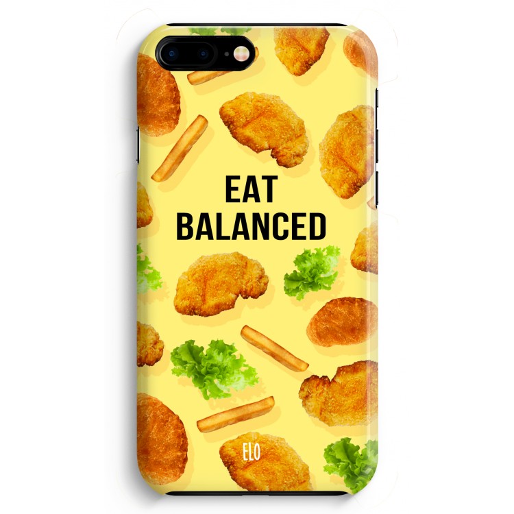Eat Balanced: Volledig Geprint iPhone 7 Plus Hoesje