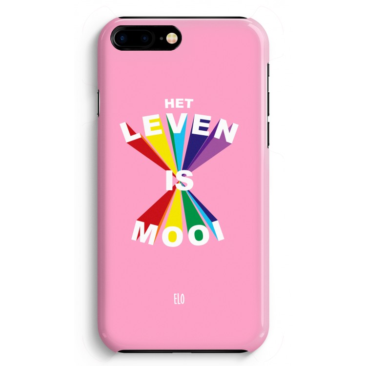 Het Leven Is Mooi: Volledig Geprint iPhone 7 Plus Hoesje