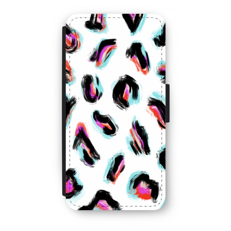 Cheetah color: iPhone 7 Plus Flip Hoesje