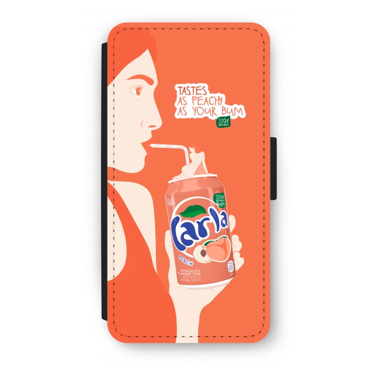 Peach please!: iPhone 7 Plus Flip Hoesje