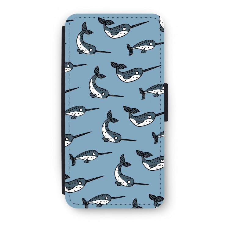Narwhal: iPhone 7 Plus Flip Hoesje
