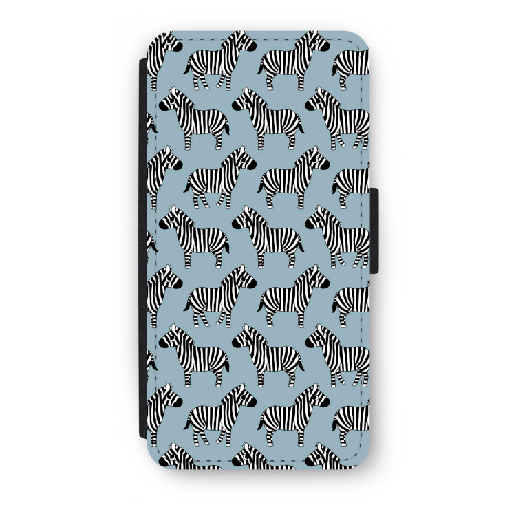 Zebra: iPhone 7 Plus Flip Hoesje