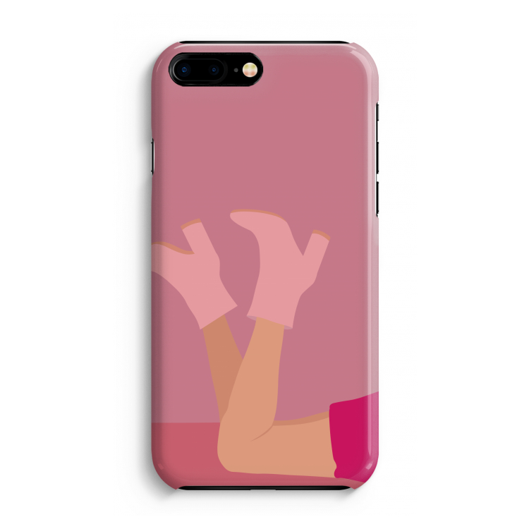 Pink boots: Volledig Geprint iPhone 7 Plus Hoesje