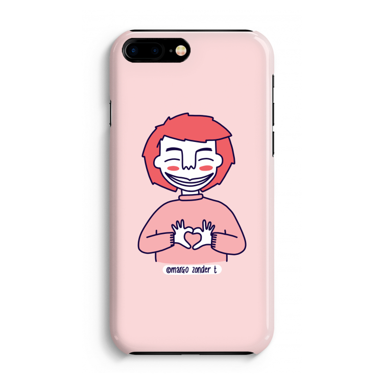 Hartje: Volledig Geprint iPhone 7 Plus Hoesje