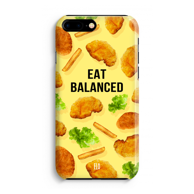 Eat Balanced: Volledig Geprint iPhone 7 Plus Hoesje