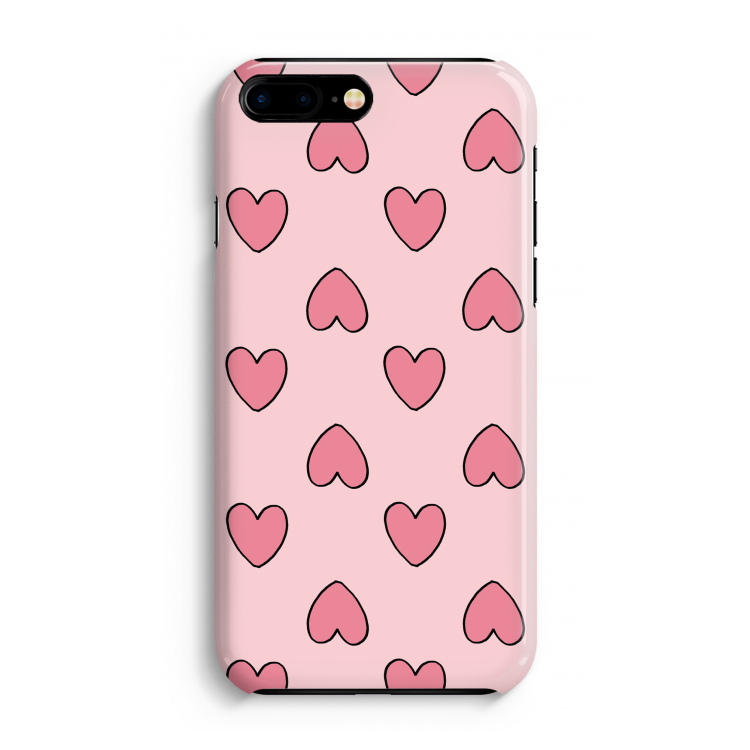 Ondersteboven verliefd: Volledig Geprint iPhone 7 Plus Hoesje