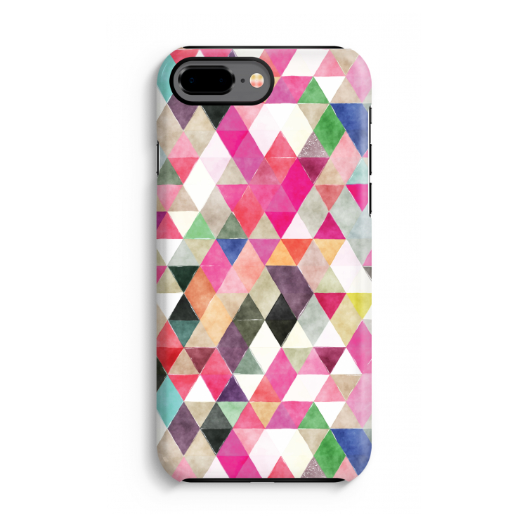Gekleurde driehoekjes: iPhone 7 Plus Tough Case