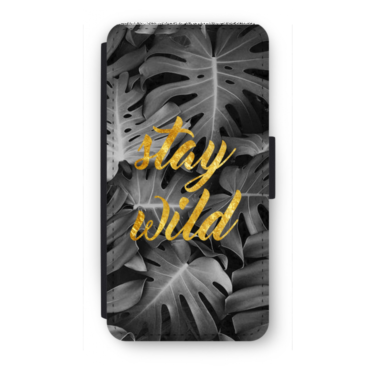 Stay wild: iPhone 7 Plus Flip Hoesje