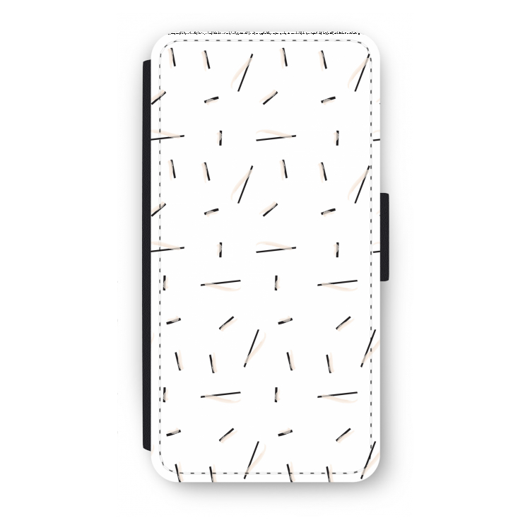 Hipster stripes: iPhone 7 Plus Flip Hoesje