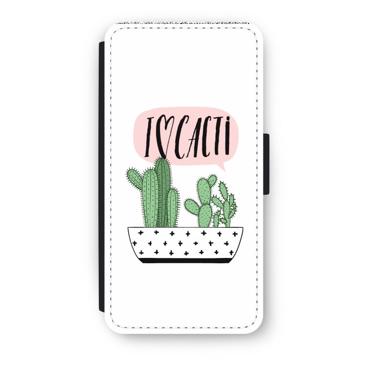 I love cacti: iPhone 7 Plus Flip Hoesje