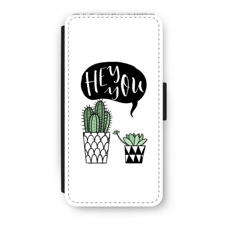 Hey you cactus: iPhone 7 Plus Flip Hoesje