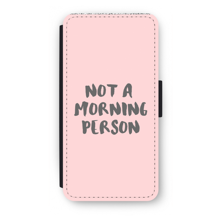 Morning person: iPhone 7 Plus Flip Hoesje