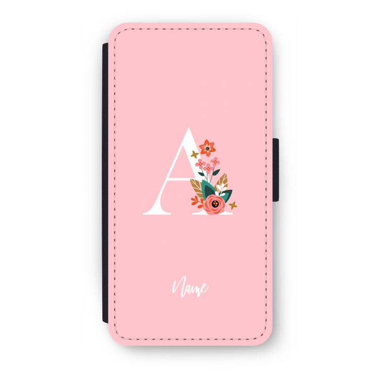 Pink Bouquet: iPhone 7 Plus Flip Hoesje