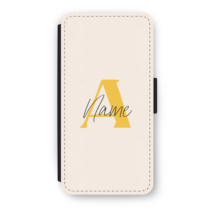 Amber Script: iPhone 7 Plus Flip Hoesje
