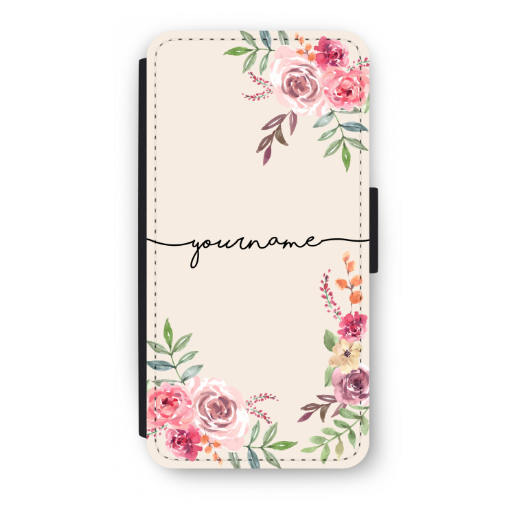 Rozen: iPhone 7 Plus Flip Hoesje