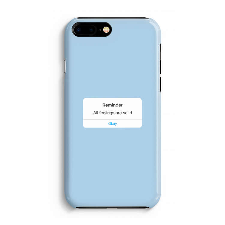 Reminder: Volledig Geprint iPhone 7 Plus Hoesje