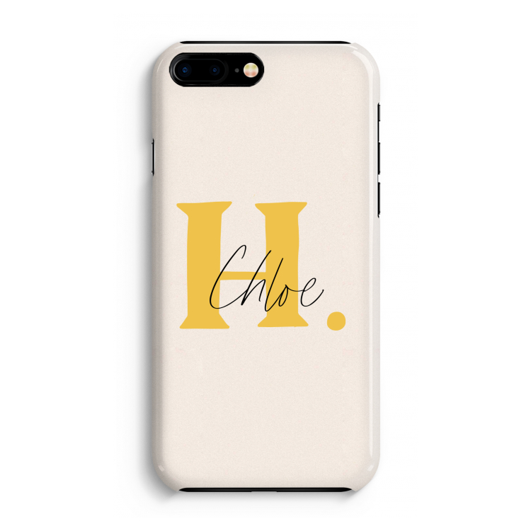 Amber Script: Volledig Geprint iPhone 7 Plus Hoesje