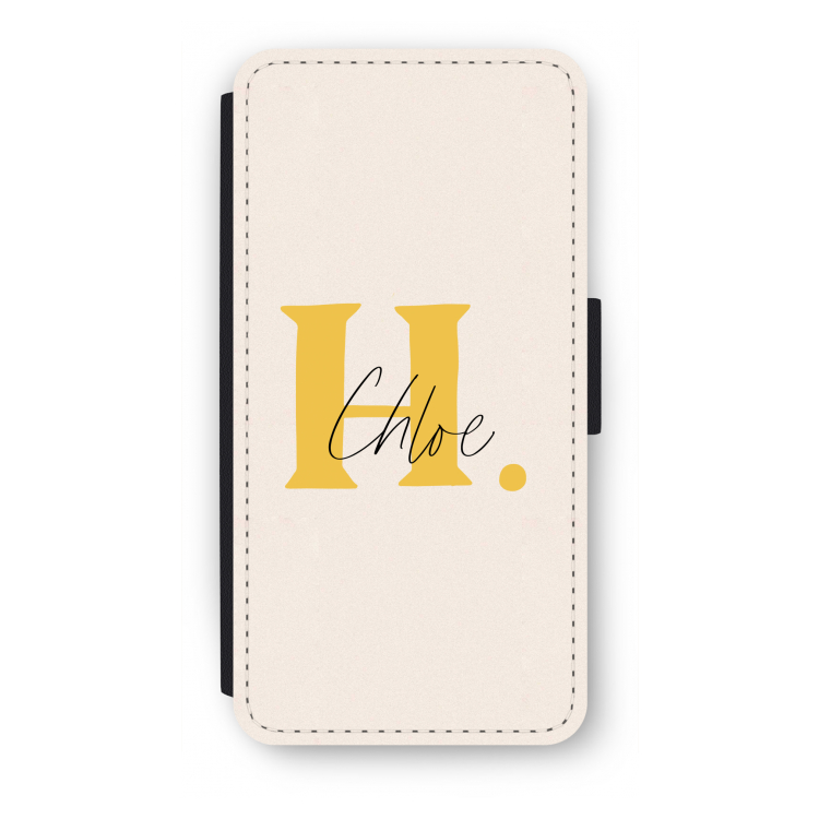 Amber Script: iPhone 7 Plus Flip Hoesje
