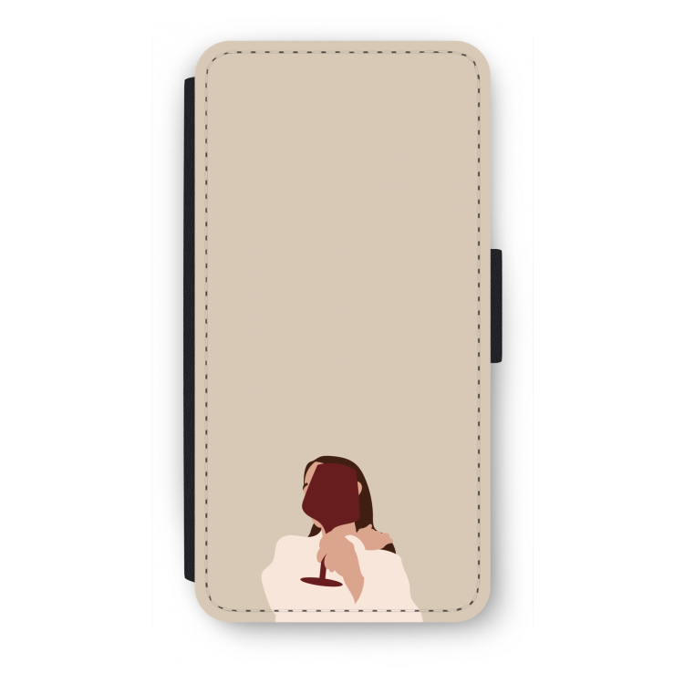 I drink wine: iPhone 7 Plus Flip Hoesje
