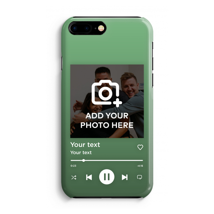 Music Player: Volledig Geprint iPhone 7 Plus Hoesje