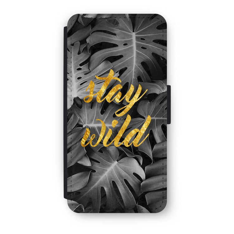 Stay wild: iPhone 8 Flip Hoesje