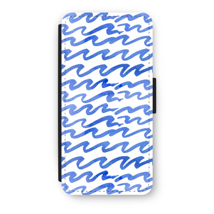 Blauwe golven: iPhone 8 Flip Hoesje