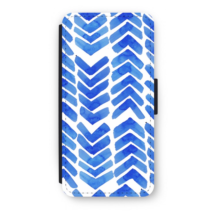 Blauwe pijlen: iPhone 8 Flip Hoesje